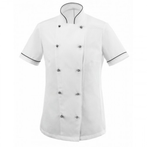 Woman chef jacket with buttons