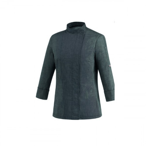 Woman chef jacket with press buttons 